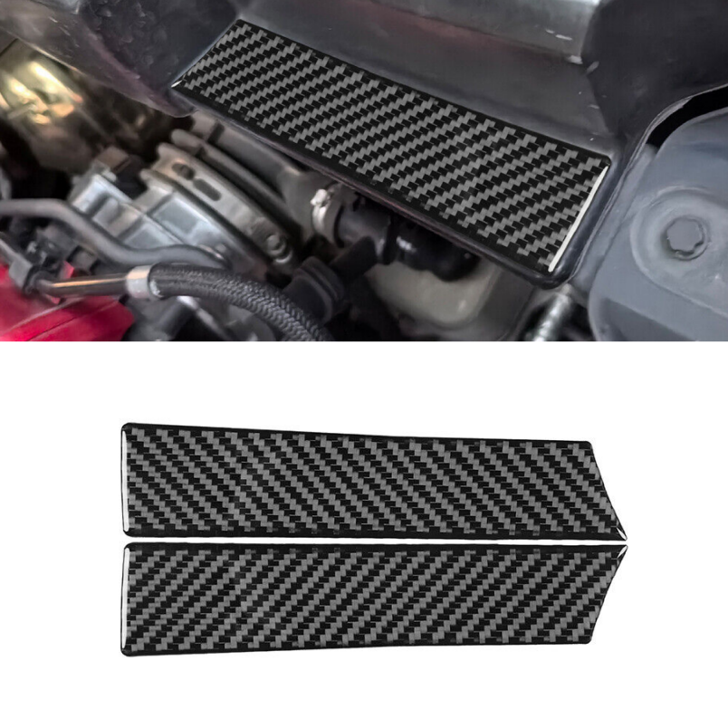 For Chevrolet Corvette C8 20-24 Real Carbon Fiber Car Rear Engine Strip Trim 2X