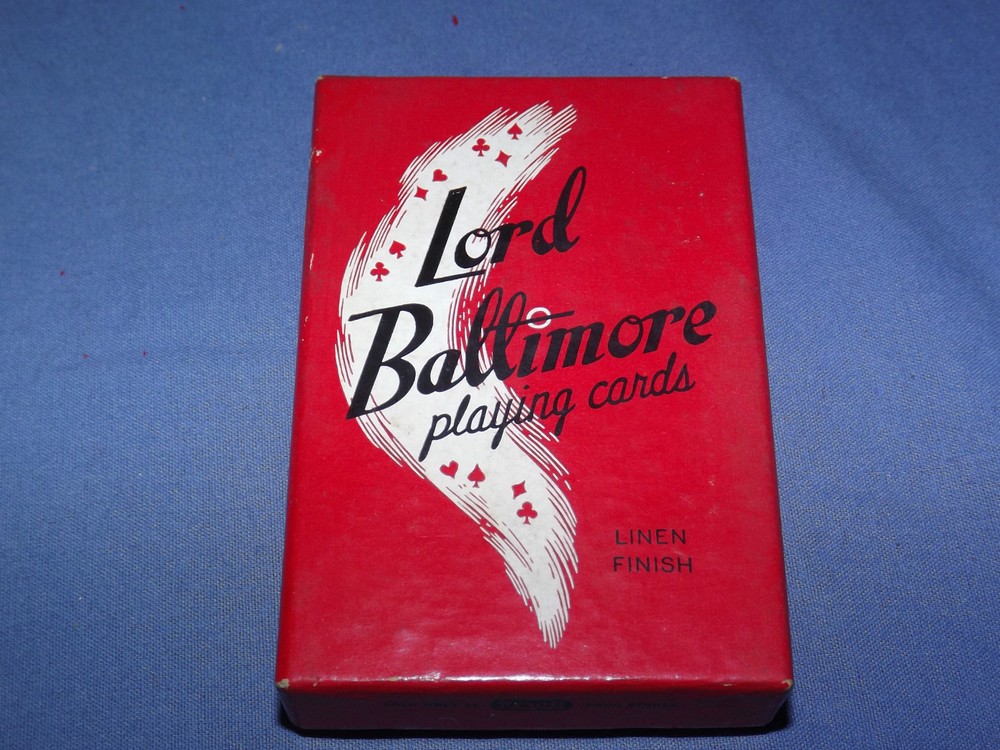 VINTAGE 1950-60S LORD BALTIMORE DOG CANASTA PLAYING CARDS