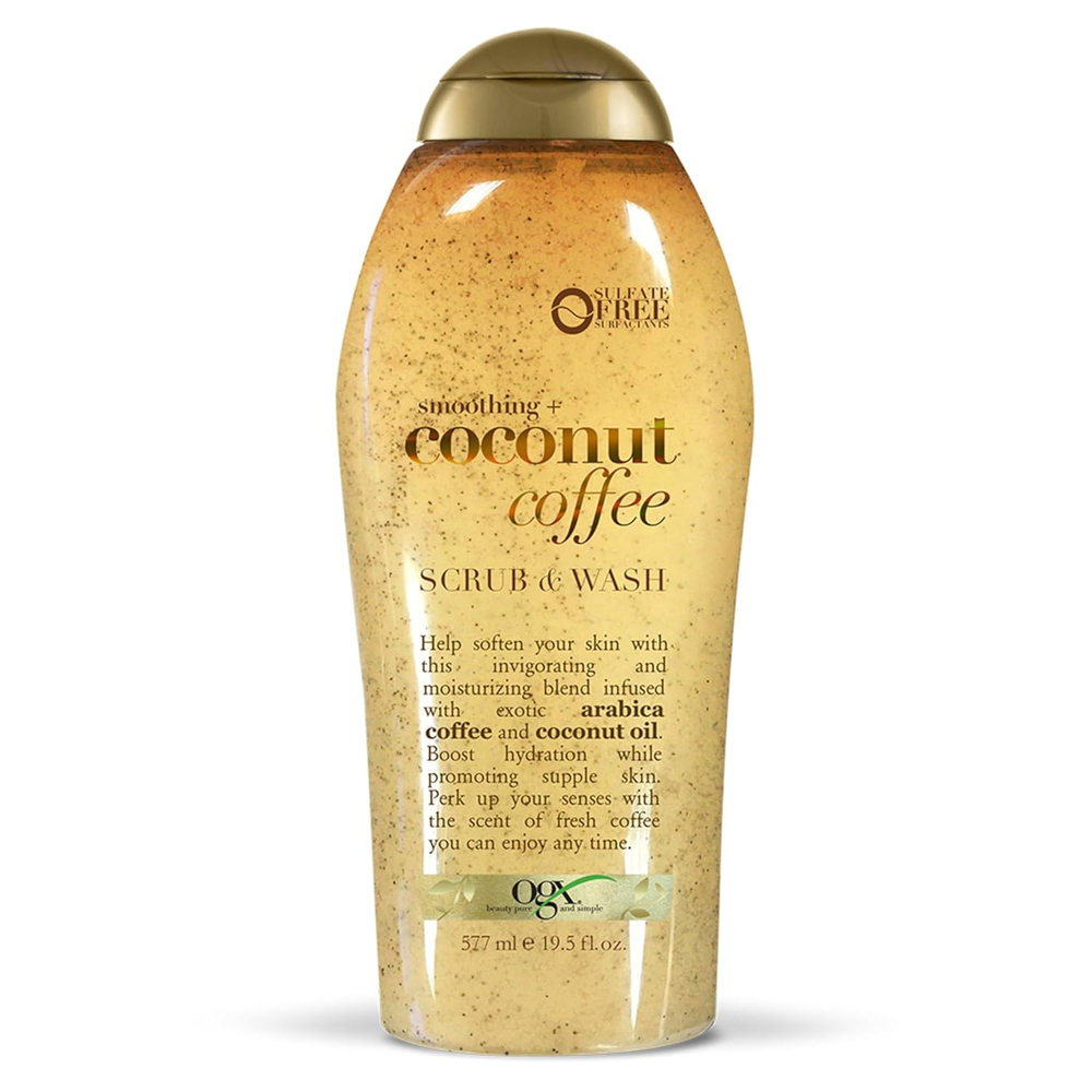 OGX Smoothing + Coconut Coffee Exfoliating Body Scrub with Arabica Coffee & Coco