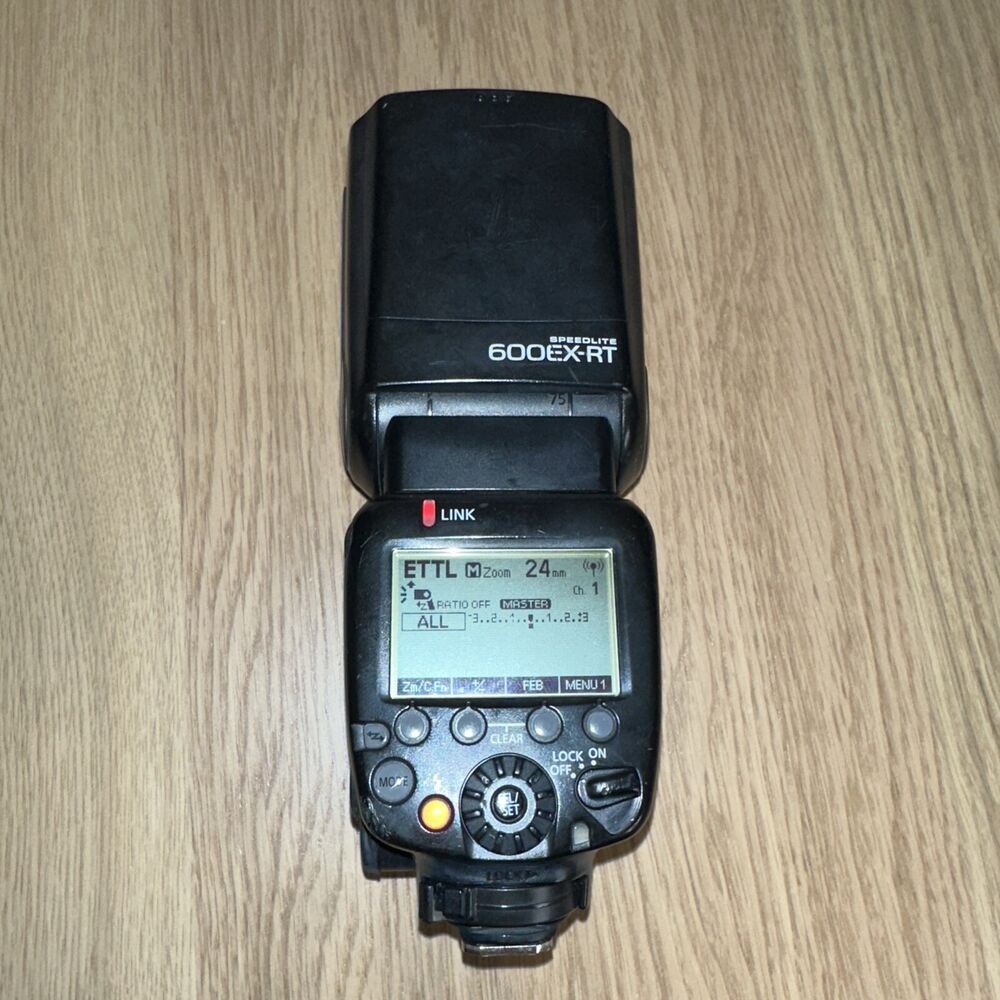 Canon Speedlite 600EX-RT Shoe Mount Flash for  Canon *WORKS* *READ*