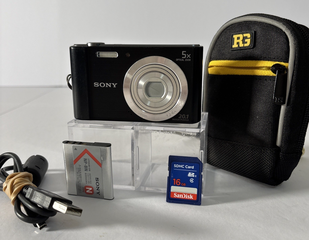 Sony Cyber-Shot DSC-W800 20.1MP 5x Zoom Digital Camera with Accessories