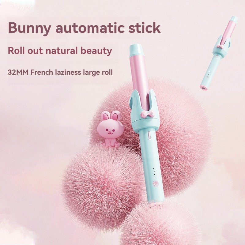 32mm Auto Hair Curler with Negative Ion Tech - 4 Heat Settings