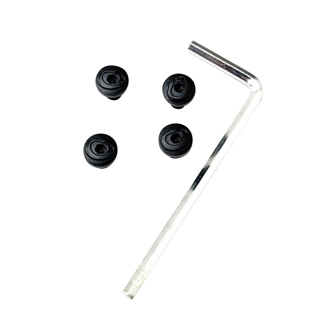 4Pcs Stainless Steel Hardness Screws With T8 Torx Keys Wrench For 1911 Grips