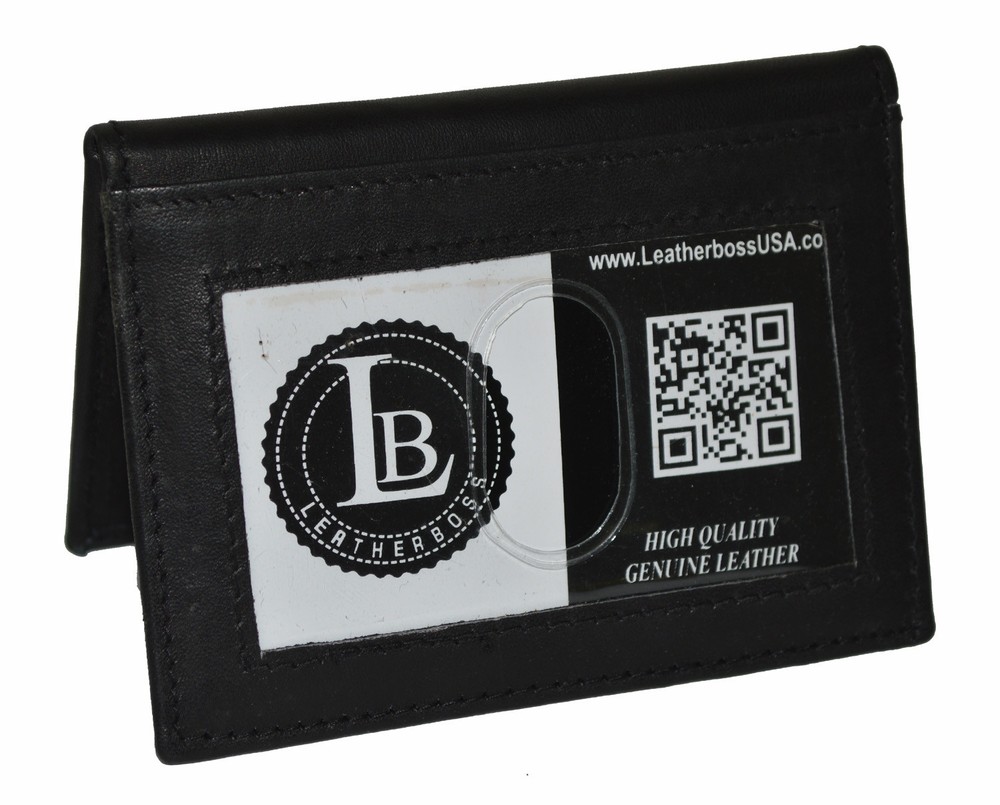 CREDIT CARD ID HOLDER 2 INSIDE OUTSIDE WINDOWS SLIM NEW GIFT IDEA FREE SHIPPING-image