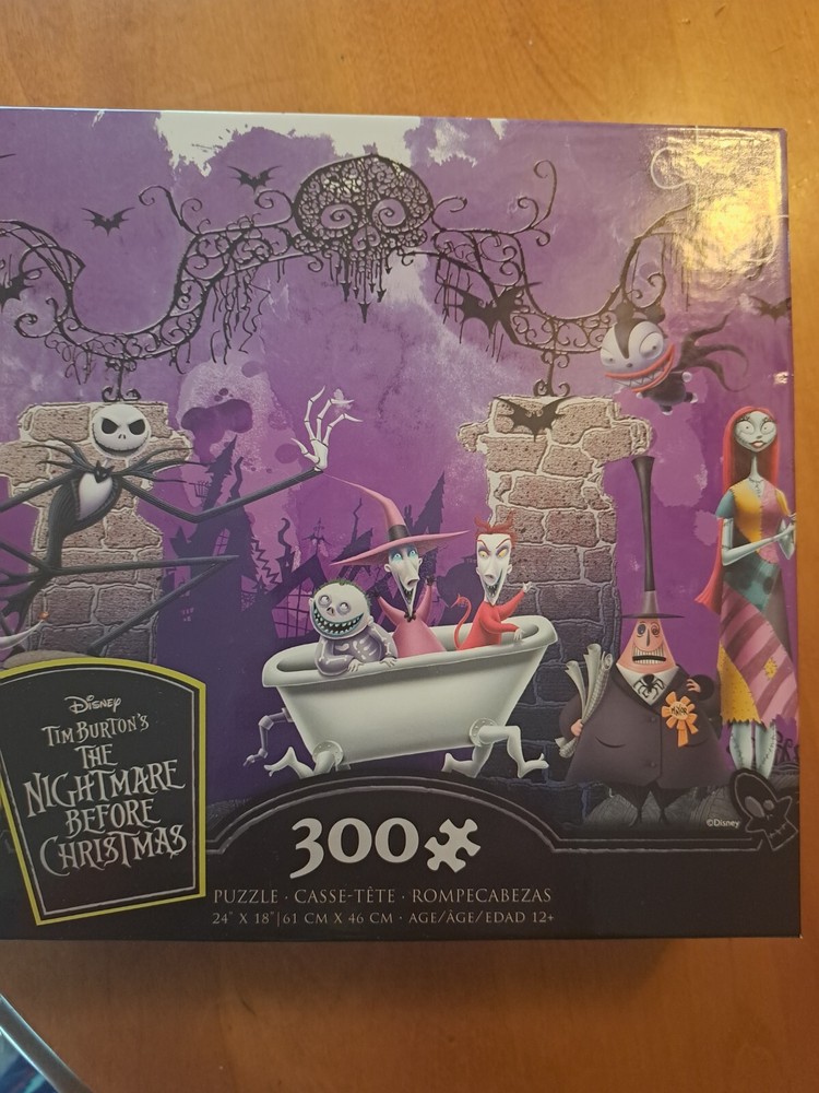 Disney The Nightmare Before Christmas 300 Piece Puzzle Bonus Poster Inside New!