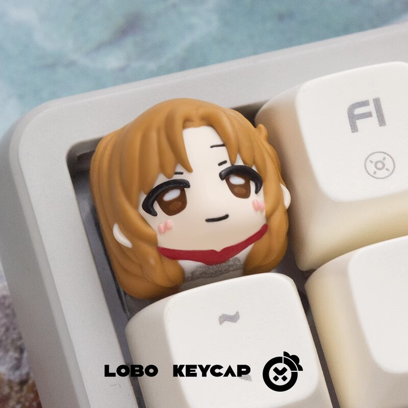 Sword Art Online Asuna Resin Keycap for Mechanical Keyboards - Anime-Themed Custom Keycap