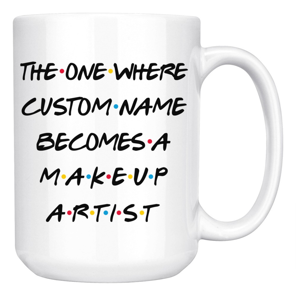 Personalized Makeup Artist Job Promotion Mug, Artist Graduation Present Gift