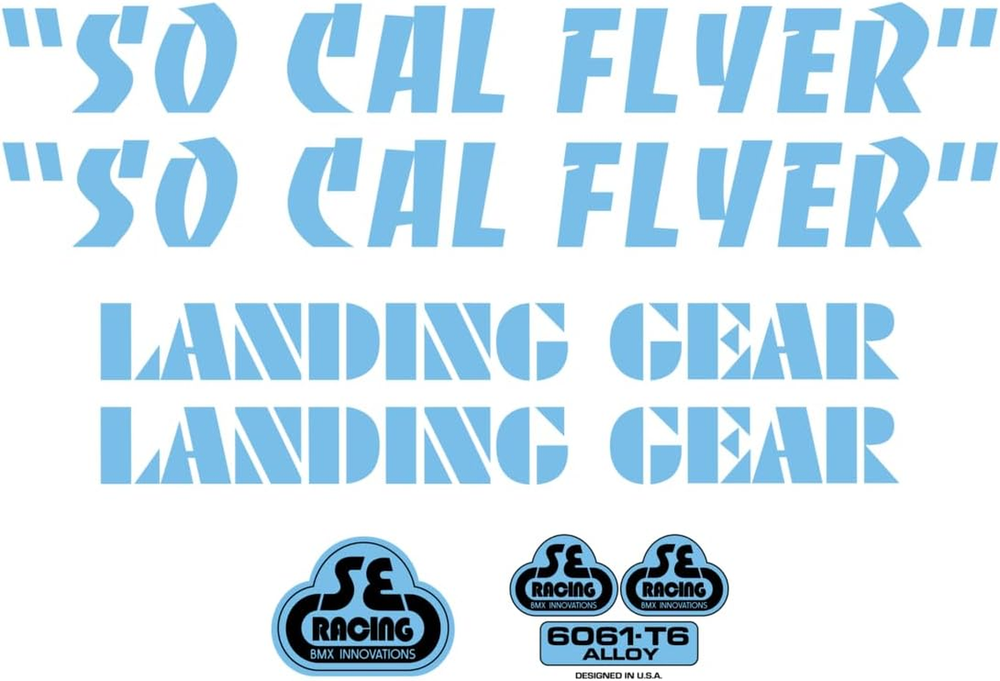 SE Bikes so Cal Flyer Decal Set Null Blue