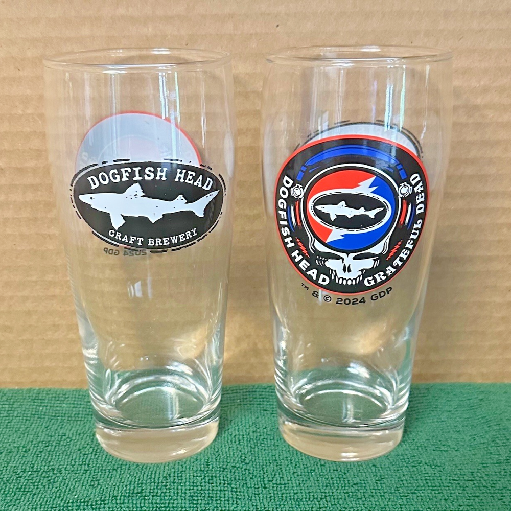 DOGFISH HEAD Brewing GRATEFUL DEAD collectible pint glass