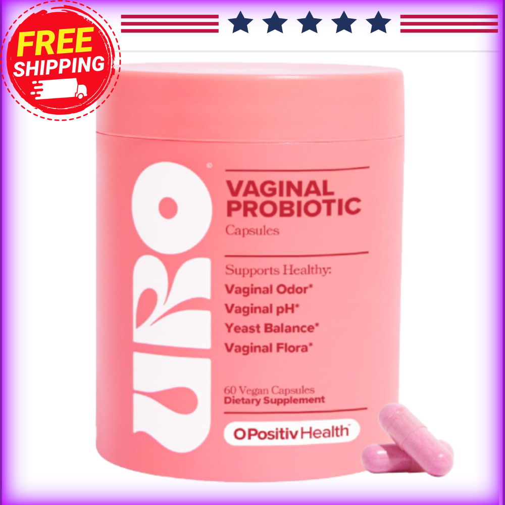 URO Vaginal Probiotics for Women - pH Balance & Odor Control - 60 Count