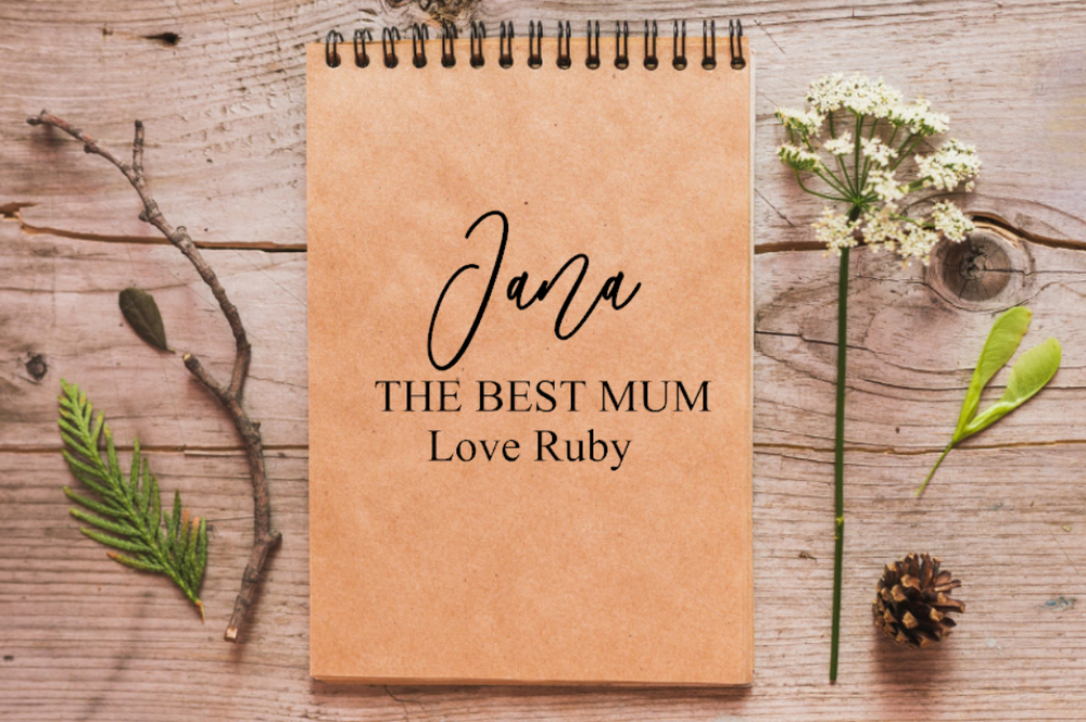 Custom Name Mother's Day Sticker DIY Gift for Mum Notebook Decor-image