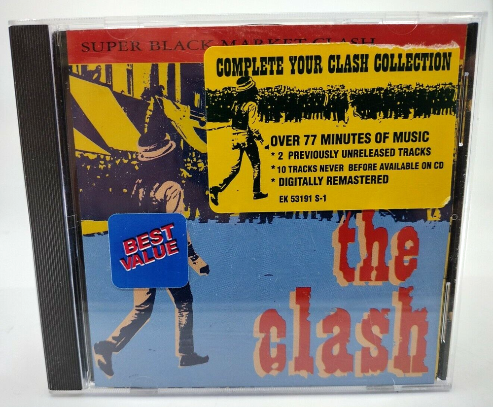CD The Clash Super Black Market Clash 1993 Compilation Epic Legacy VG