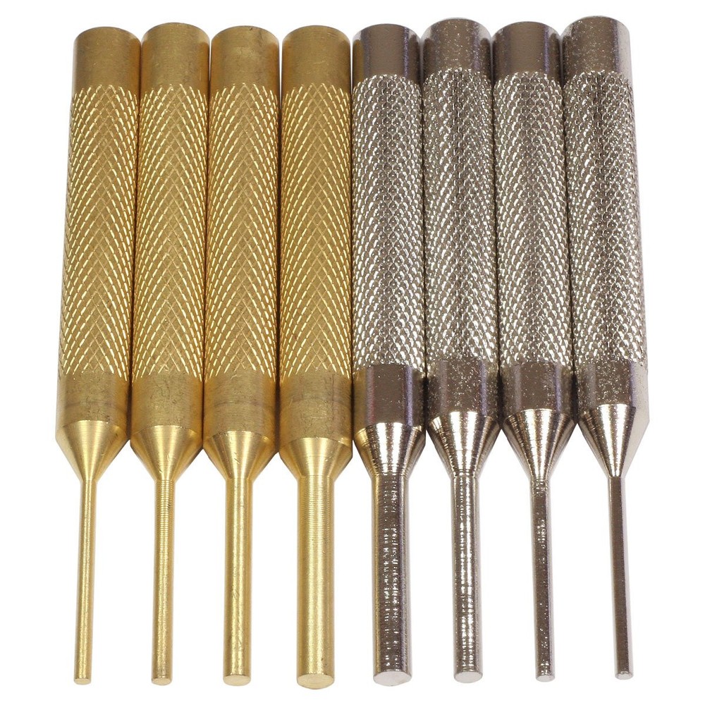 102f6 8 Pc Brass & Steel Pin Punch Set