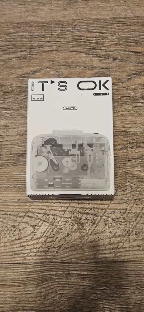 New NINMLab IT'S OK TOO Bluetooth 5.0 Stereo Cassette Player Walkman Transparent
