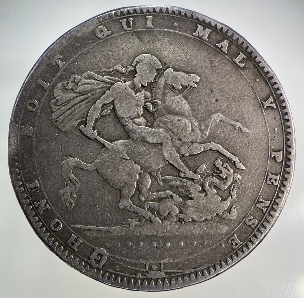 1820 George III Silver Crown Coin | Fine Collectible Condition