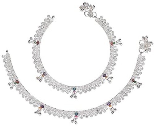 Indian Traditional Oxidied Anklet/Payal/Pajeb for Women & Girls-image