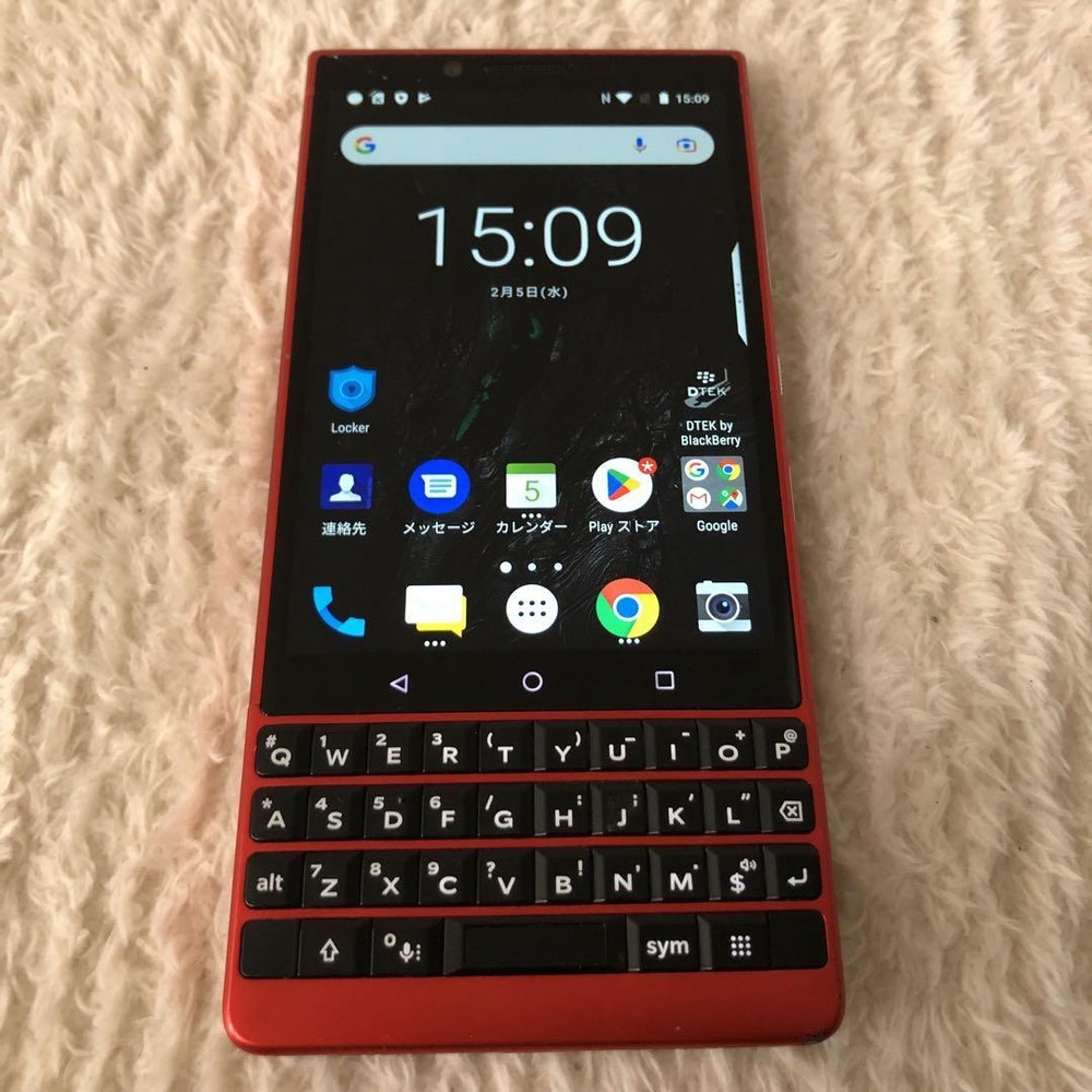 Black Berry KEY2 BBF100-9 Red EDITION Android Unlocked SIM Free No Box Used