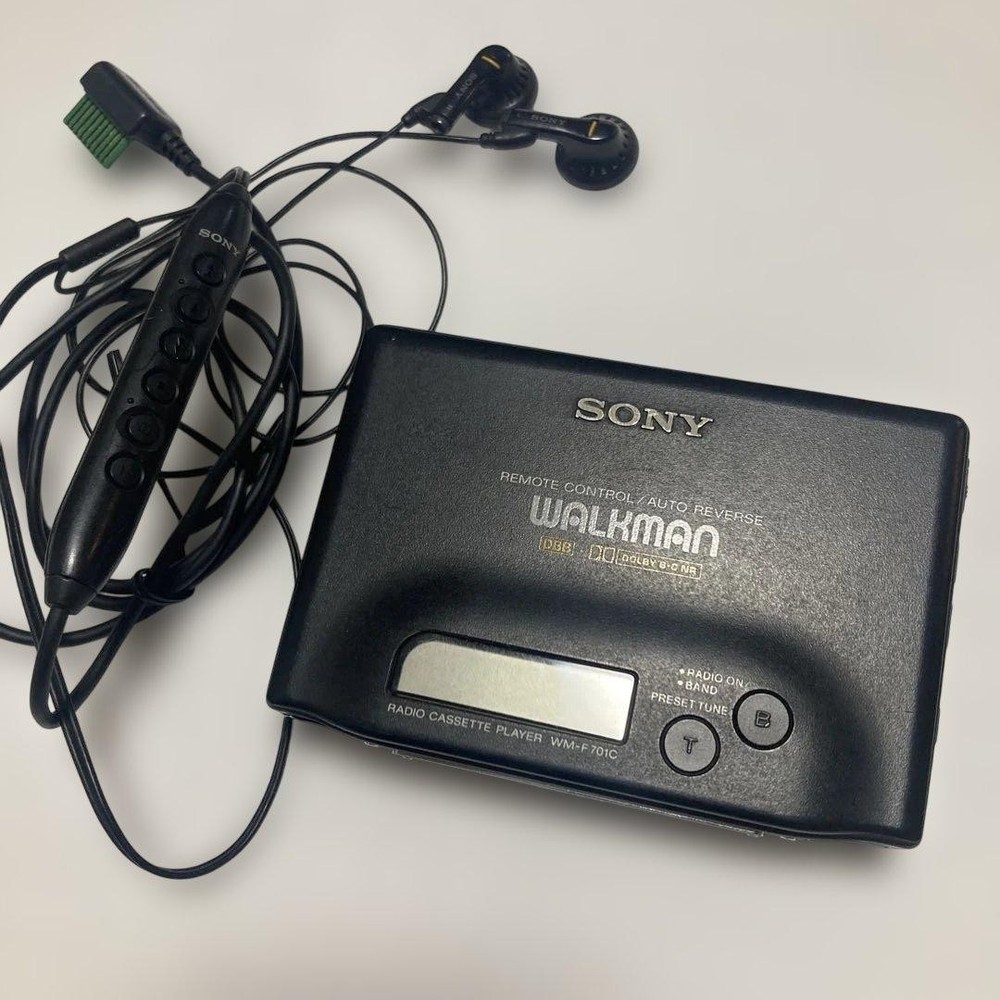 Sony Walkman WM-F701C Cassette Player FM AM Radio Non-Working For Parts Only