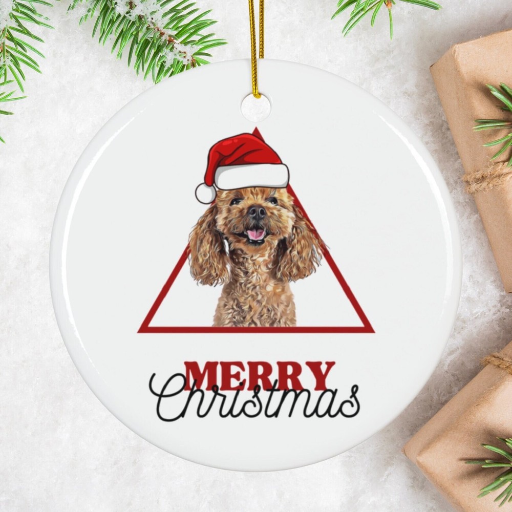 Christmas Dog Ornament Drawing From Photo Christmas Ornament Custom Pet