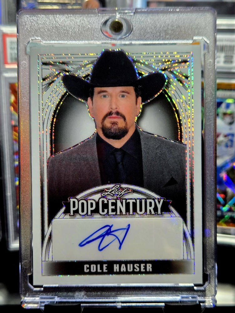 YELLOWSTONE COLE HAUSER 2024 POP CENTURY AUTOGRAPH CARD 1/2 RARE  1ST ON PRINT💥