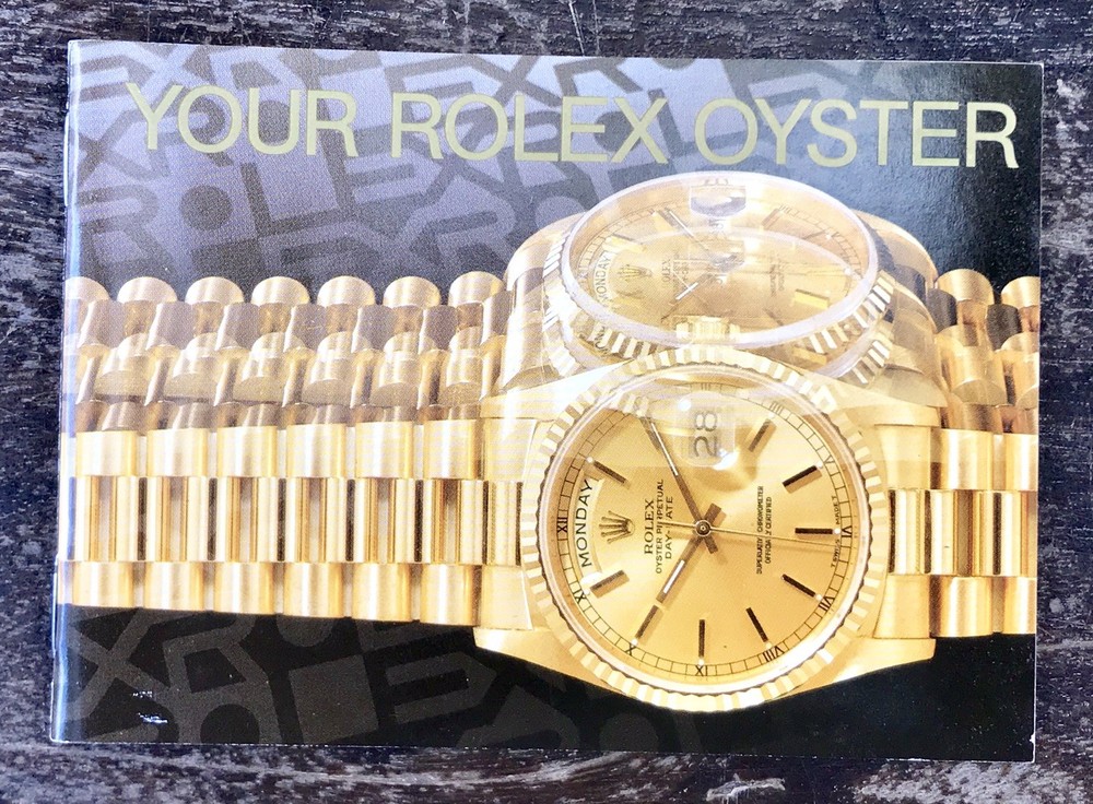 1994 Rolex Oyster Booklet for Daytona Explorer Submariner GMT Milgauss Gold Steel Models