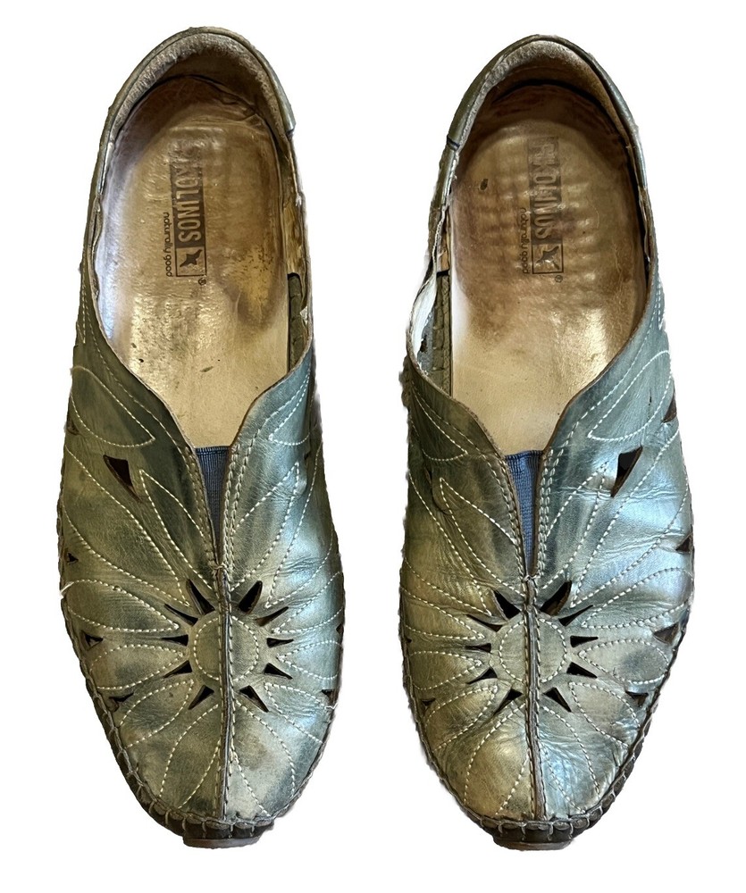 Pikolinos Shoes Leather Moccasin Flat Slip on Driving Ballerina Jerez Women 10