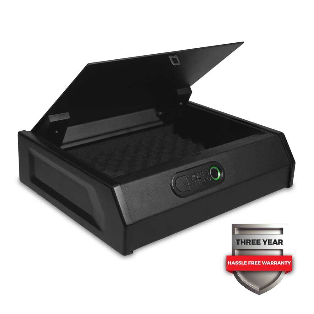 Compact 0.17 cu ft Biometric Security Vault for Quick Home Defense Access