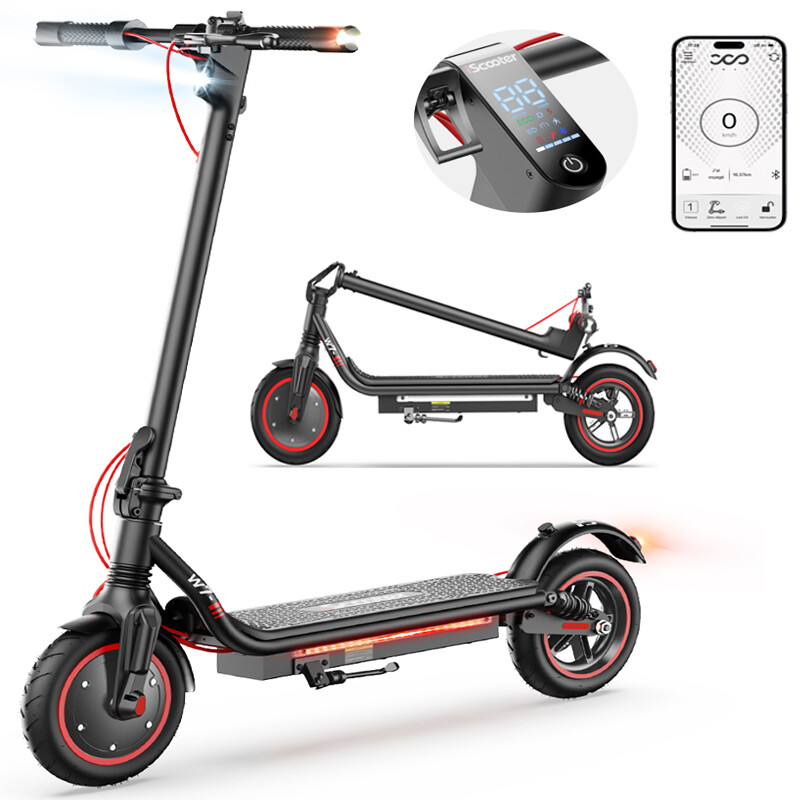iScooter 350W Folding E-Scooter 22 MPH Speed 18 Miles Range for Commuting