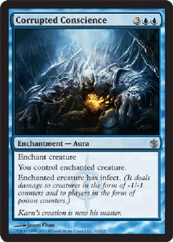 CORRUPTED CONSCIENCE X4 4 4X Mirrodin Besieged MTG Magic Cards DJMagic