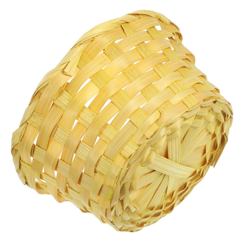 Wicker Basket Round Small Toy Storage Durable Children's Day Decoration Girl