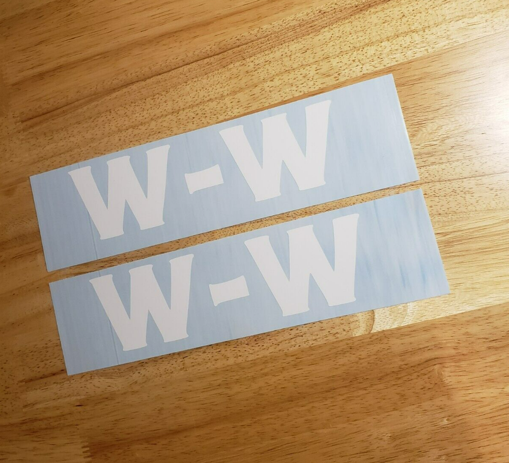 w-w trailer Decal Kit (Set of 2) Flatbed Trailer 24