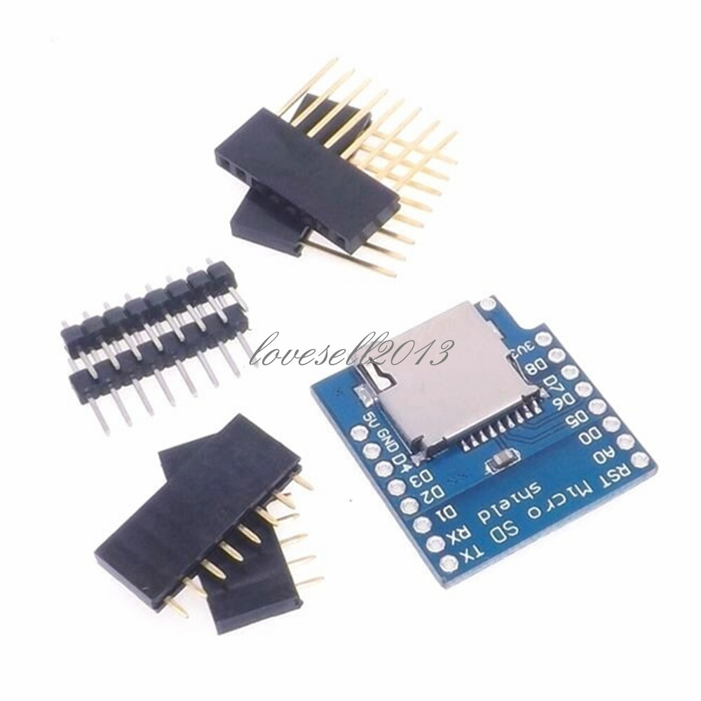 Micro SD Card Shield IoT Wireless Control for D1 Mini ESP8266 WiFi WeMos Module-image