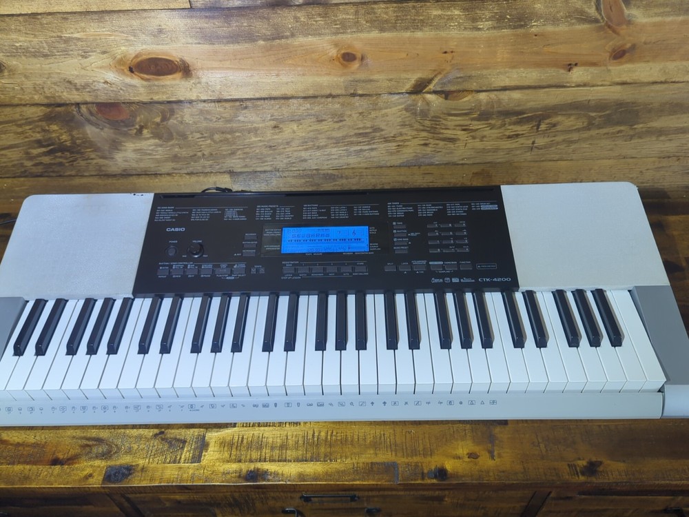 Casio Electronic Sampling Piano / Keyboard Model CTK-4200 w/Power Adapter