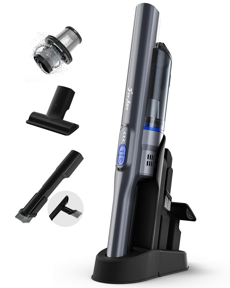 Handheld Vacuum, Cordless Car Vacuum Cleaner 20KPa with Fast Charging Dock, 3...