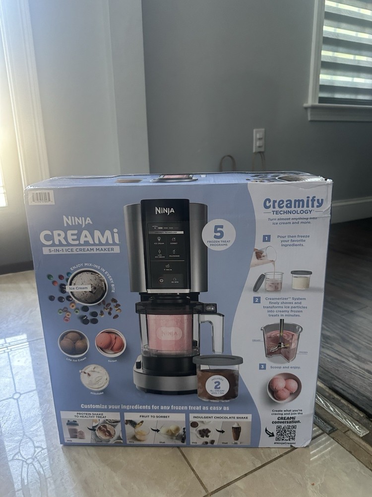 Ninja NC300 CREAMi Ice Cream Maker in Sleek Silver