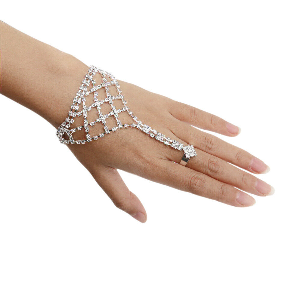 Women Bracelet Girl Decoration Rhinestone Cuff Bracelet Girls Bracelet Bride