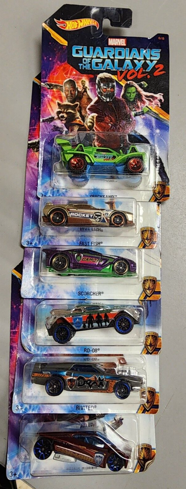 Hot Wheels Guardians of the Galaxy Vol. 2 Set Of 6 Die-Cast 2016