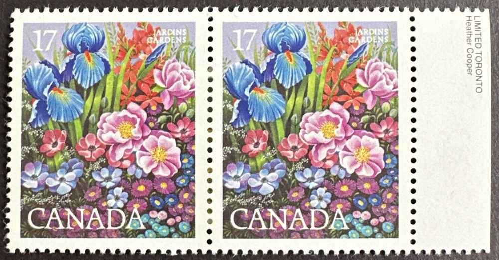 Canada 1980 Sc# 855 Inscription Pair MNH OG Garden Montreal Flower Show