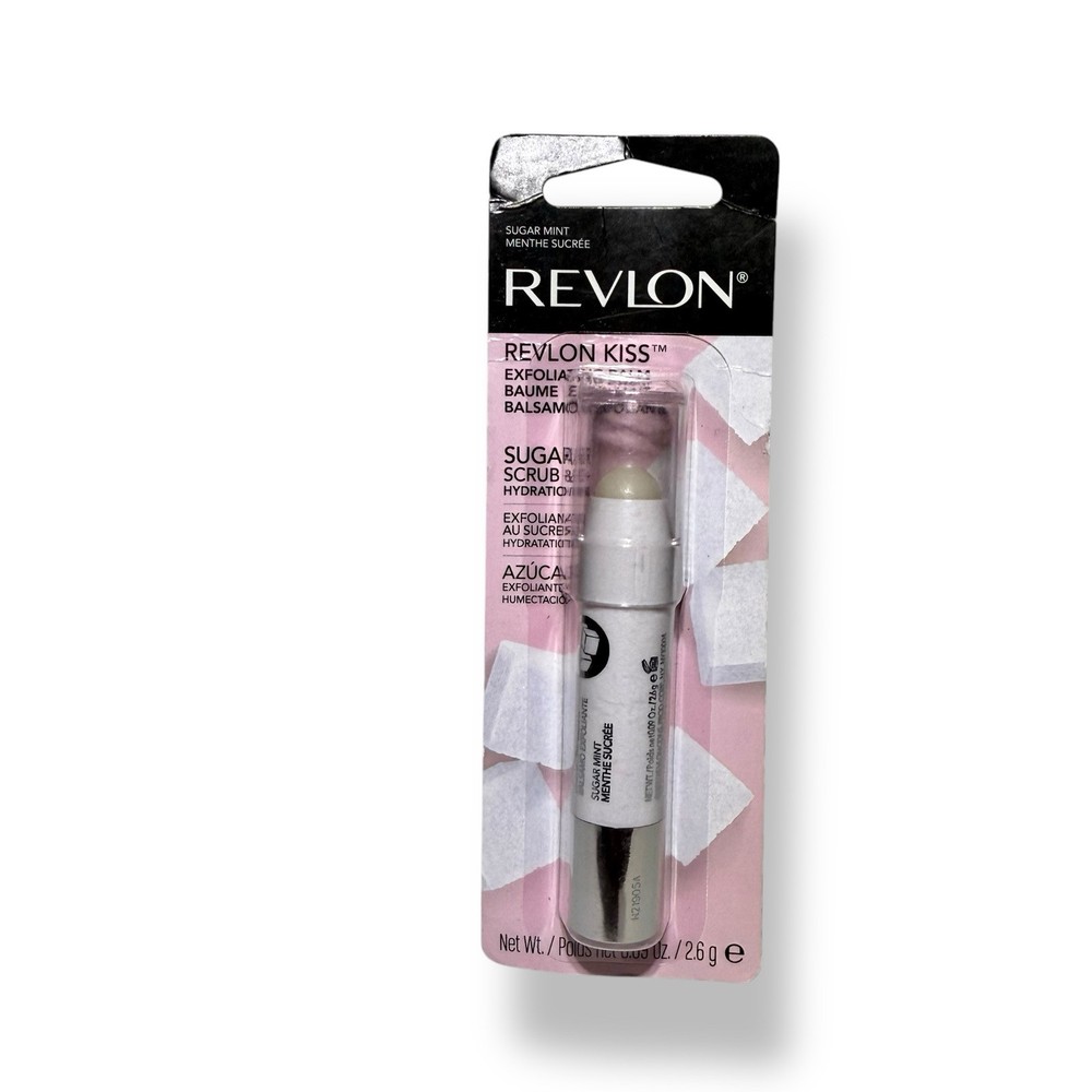 Revlon Kiss Sugar Mint Exfoliating Lip Scrub & Hydrating Balm 0.09 oz