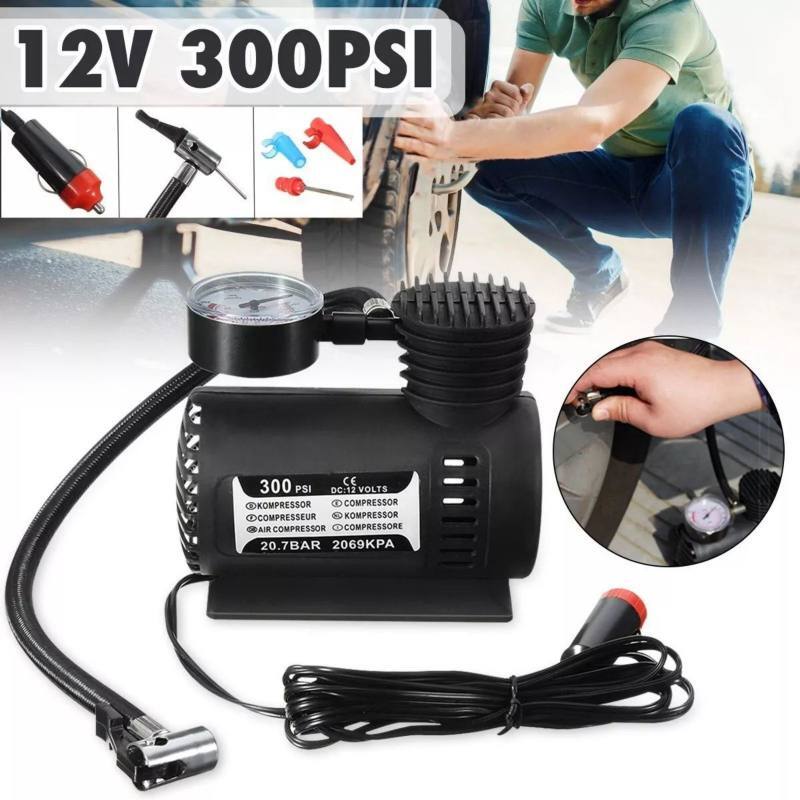 300 PSI 12V Digital Tire Pump Auto Air Compressor Car Tire Inflator Gauge