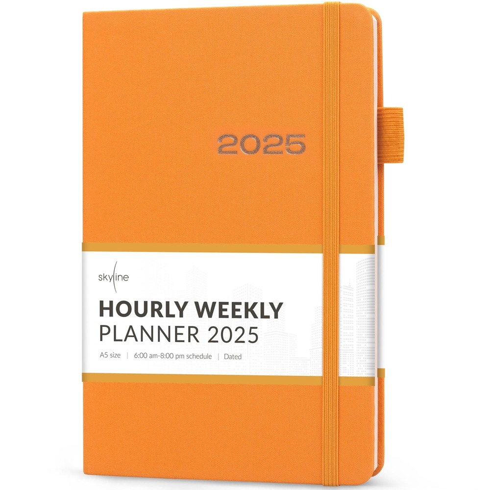 Skyline Dated Hourly Weekly Planner 2025 – Agenda & Daily Appointment Book – ...