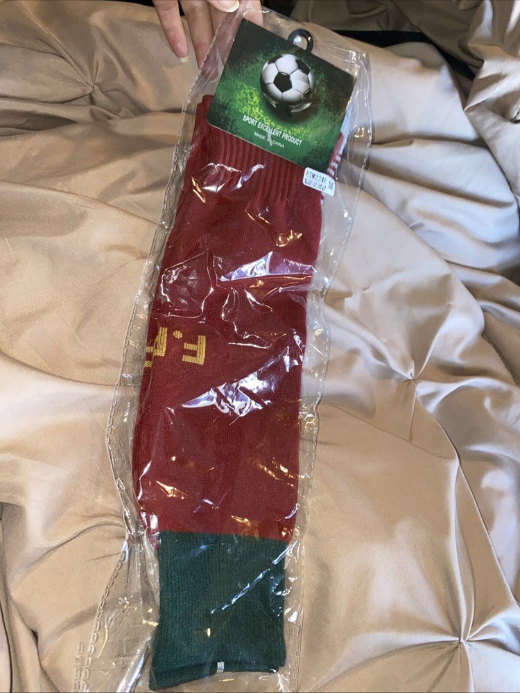 Portuguese Football Federation Soccer Socks in Official Team Colors