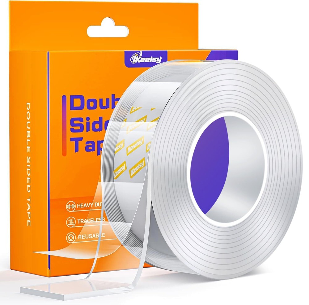 Upgraded Double Sided Tape Heavy Duty,Extra Large Nano Double Sided Adhesive ...