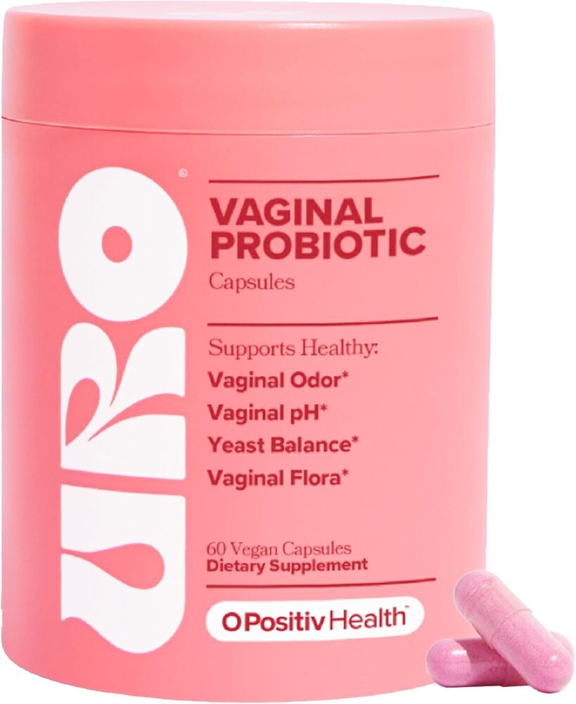 URO Vaginal Probiotics for Women pH Balance with Prebiotics & Lactobacillus 60ct