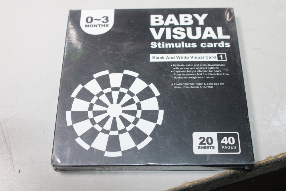 Visual Stimulation Card Toys For Baby High Contrast Flash Cards Baby Vision Card-image