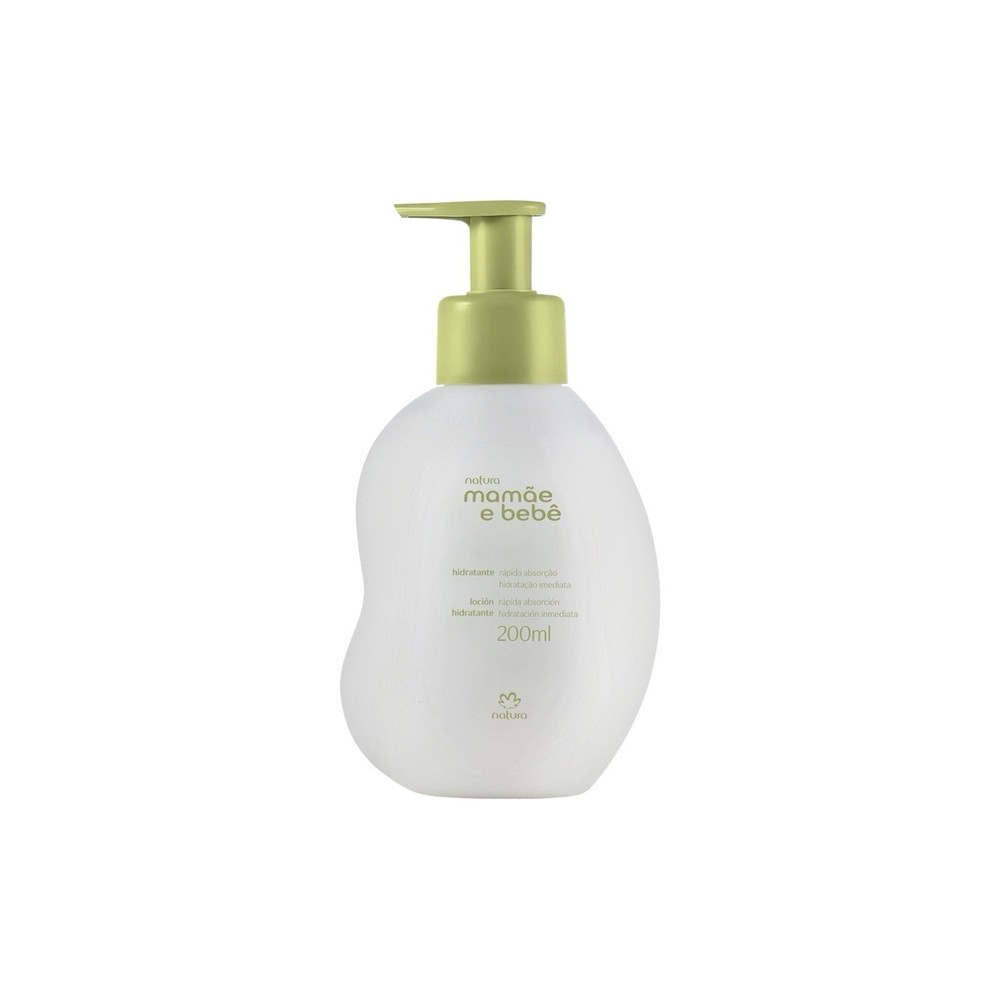 Natura Mamãe e Bebê Baby Moisturizer 200ml Fast Absorbing Vegan Safe Formula