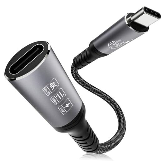 USB C Extension Cable 3.3FT - 100W Fast Charging 40Gbps Data 4K Video