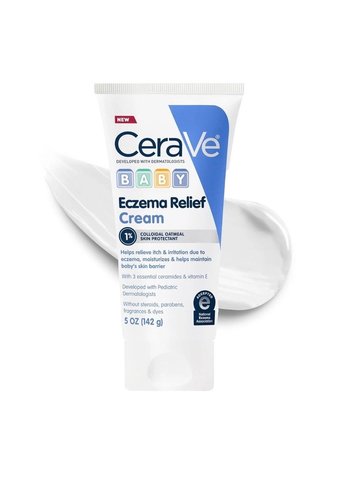 CeraVe Baby Eczema Relief Cream, 1% Colloidal Oatmeal Cream With Vitamin E &...