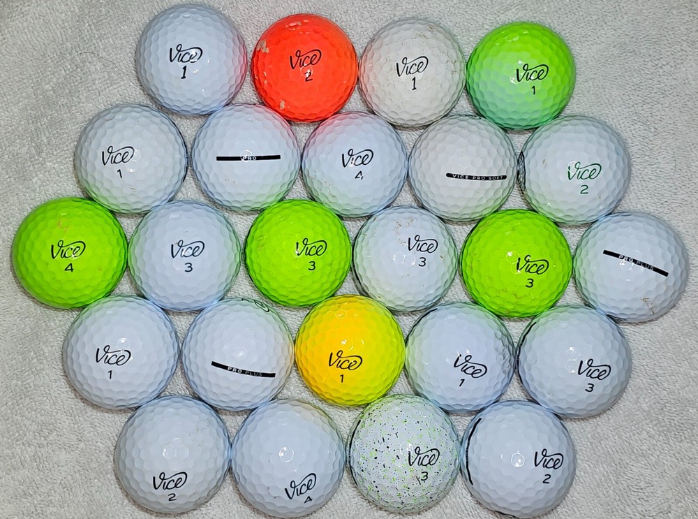 24 VICE  PRO  MIX, PAINT DRIP MIX   4A / AAAA   3A/ AAA Golf Balls FREE SHIPPING-image