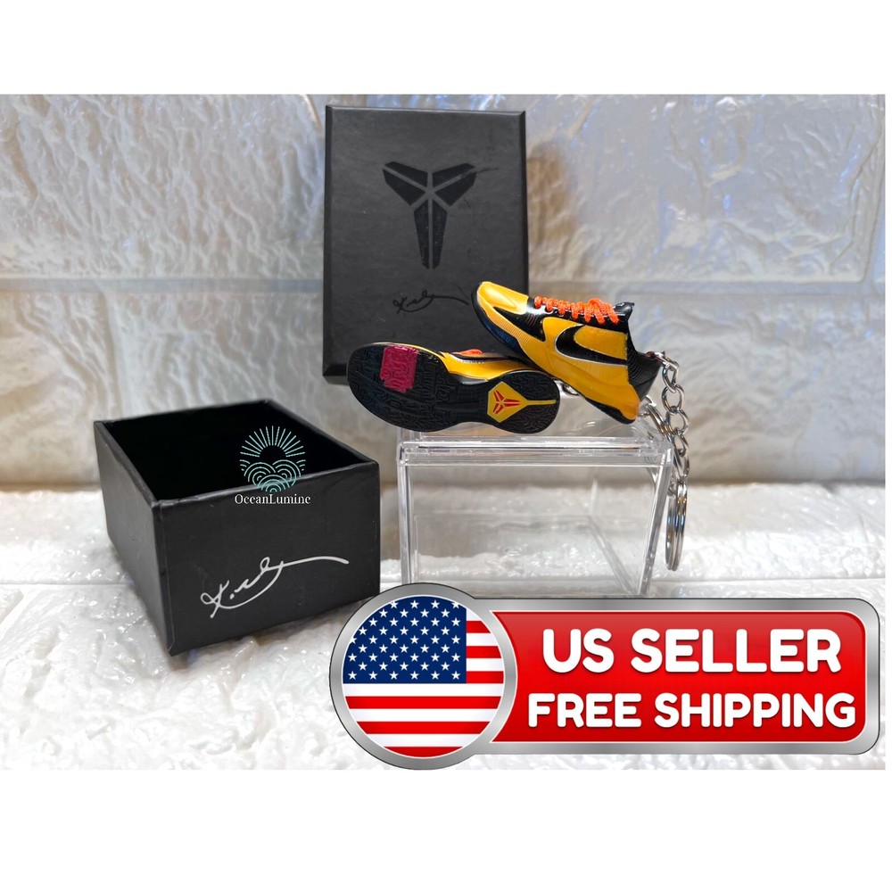 Mini Kobe Black Mamba Bruce Sport  Sneakers Shoe Keychain With or without Box